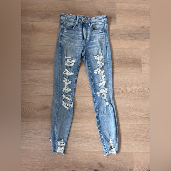 American Eagle Women’s hi rise skinny jeggings Size 6 - Picture 1 of 6